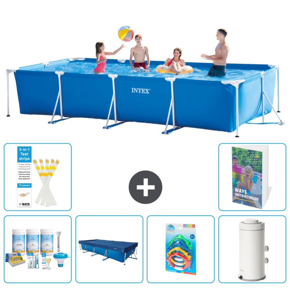 INTEX Basen ze stelażem Prostokątny - 450x220x84 cm - 7-częściowy  S26 1/7