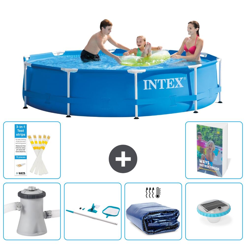 INTEX Basen ze stelażem Okrągły - 305x76 cm - 7-częściowy S305 1/7