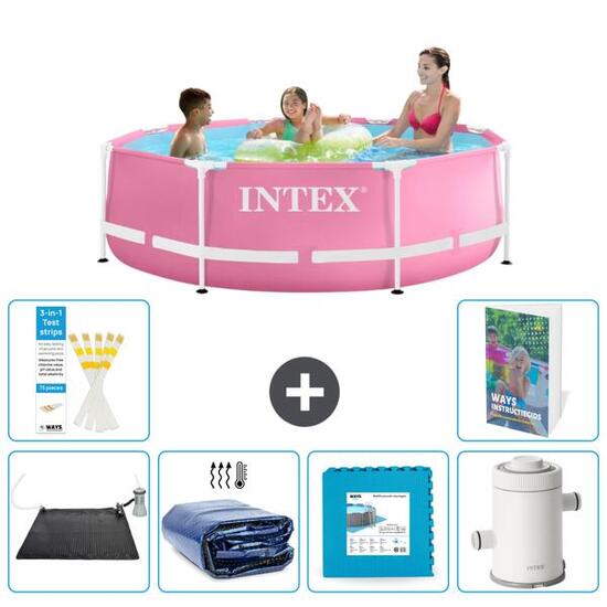 Piscine Tubulaire Ronde - 244x76 cm - 7-pièces S166