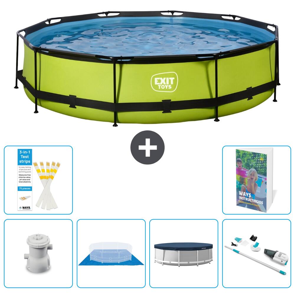 EXIT TOYS Piscina Exit Rotonda - 360x76 cm - 7-pezzi S268 1/7