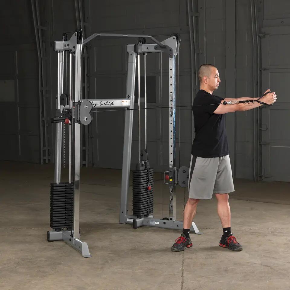 Functional Trainer / Cable Crossover (Compact) - Body-Solid GDCC210 3/4