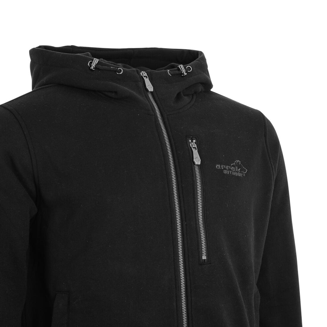 Sportlicher Hoodie Herren Schwarz 4/4