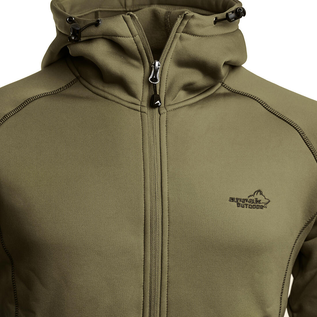 Power-Fleece für Herren in Olivgrün 5/6