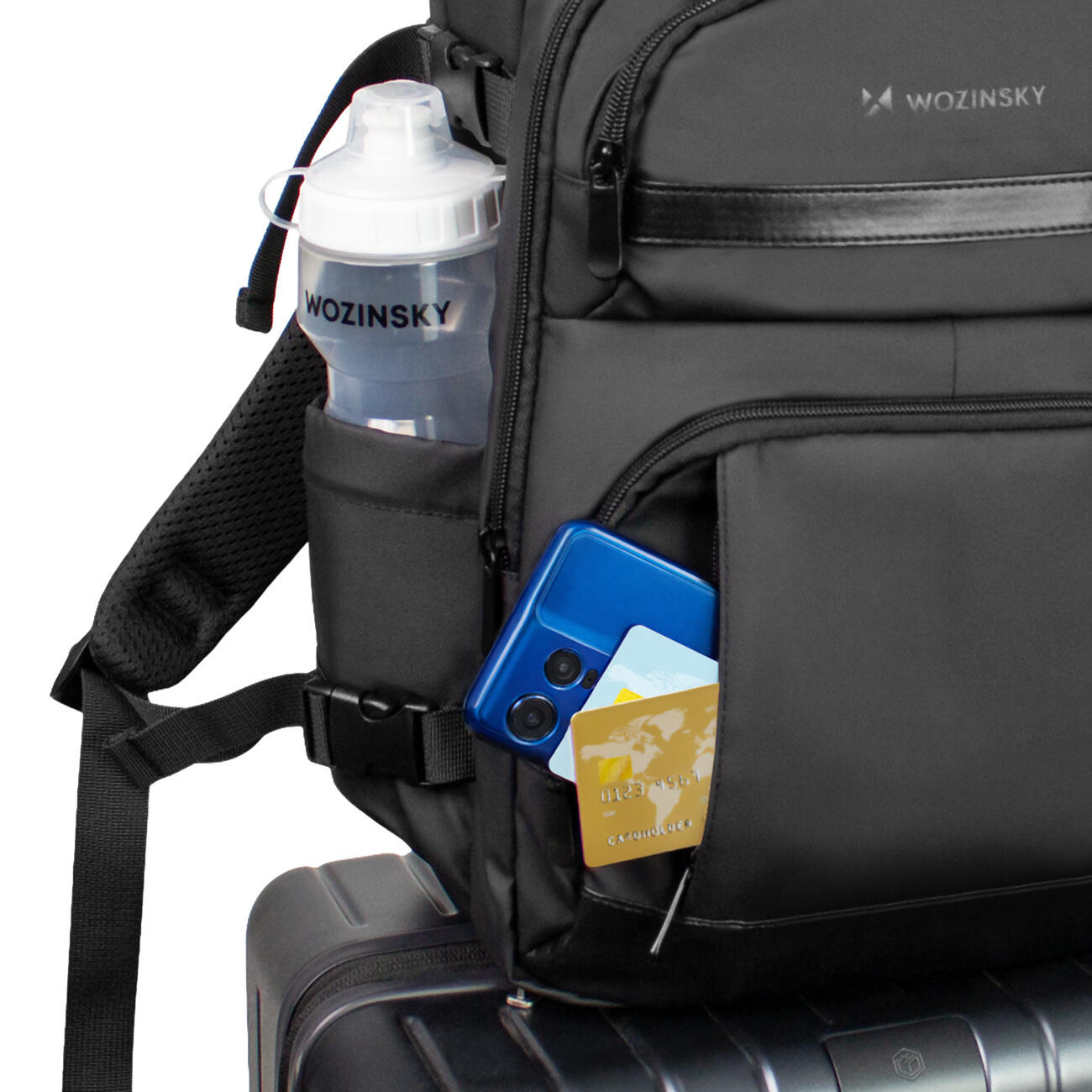 Flugzeugrucksack 20L Backpack Reiserucksack mit Laptopfach Wozinsky 7/7