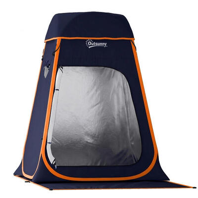 Outsunny Tenda Doccia da Campeggio Pop-Up Impermeabile con Tetto Rimovibile