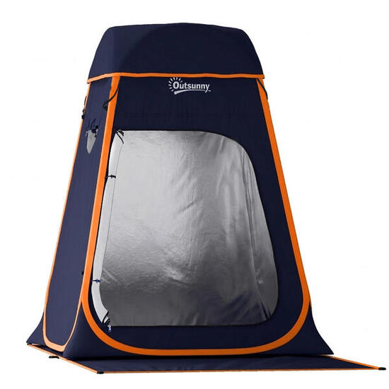 Outsunny Tenda Doccia da Campeggio Pop-Up Impermeabile con Tetto Rimovibile