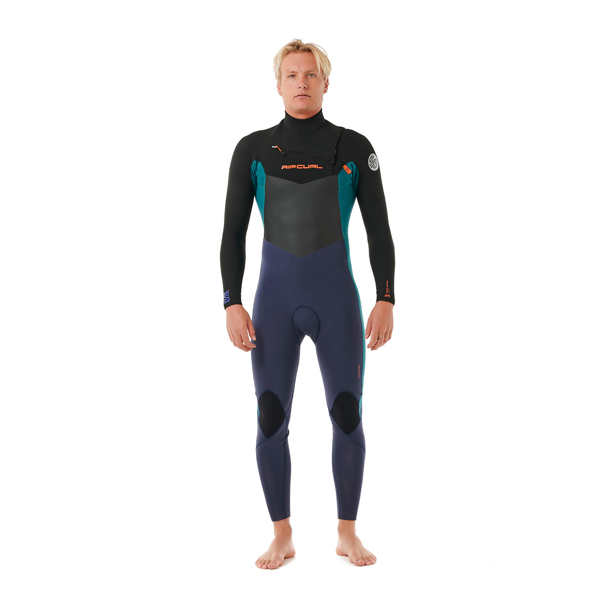 Pianka do pływania męska Rip Curl Dawn Patrol 4/3 mm Chest Zip purple night 6/6