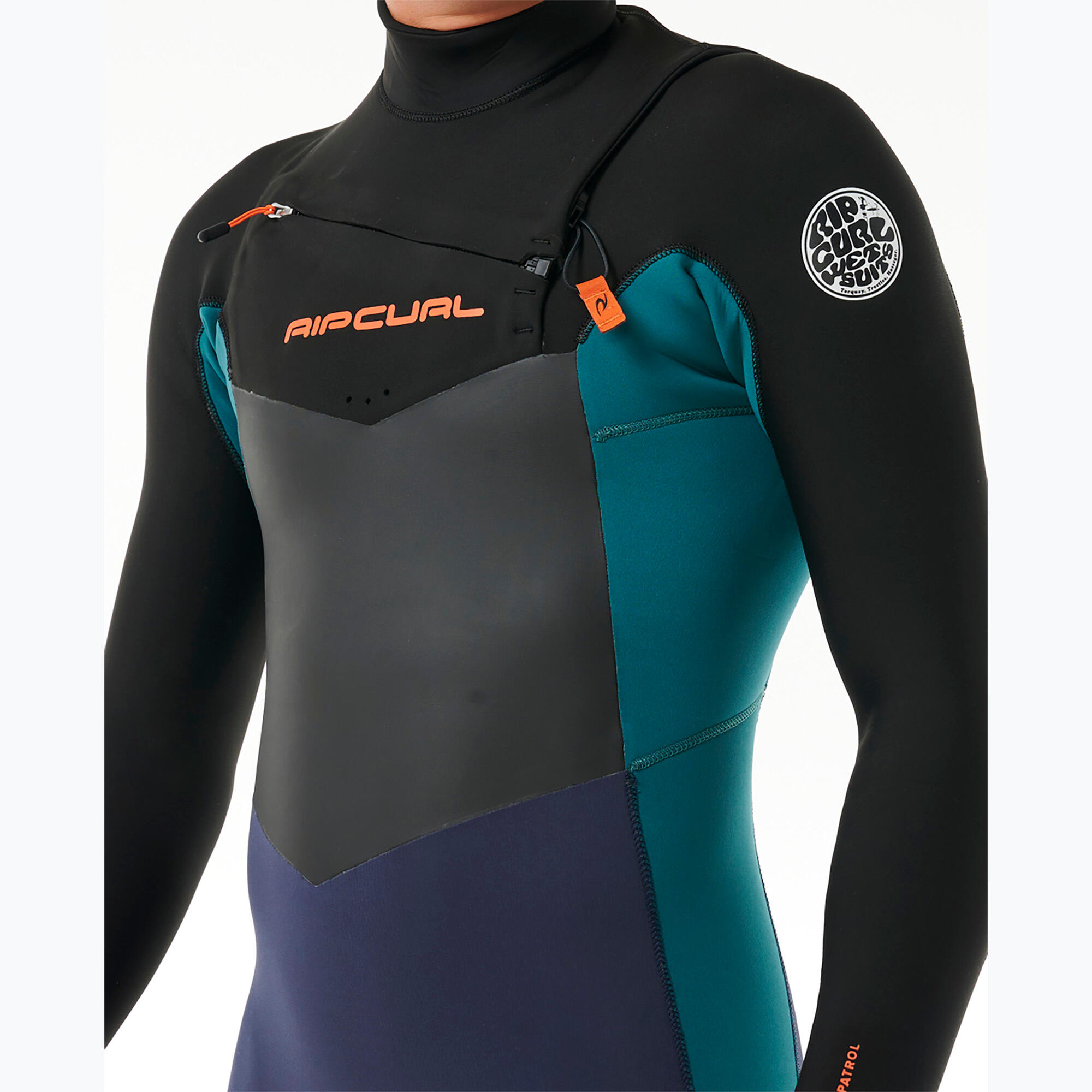Pianka do pływania męska Rip Curl Dawn Patrol 4/3 mm Chest Zip purple night 5/6