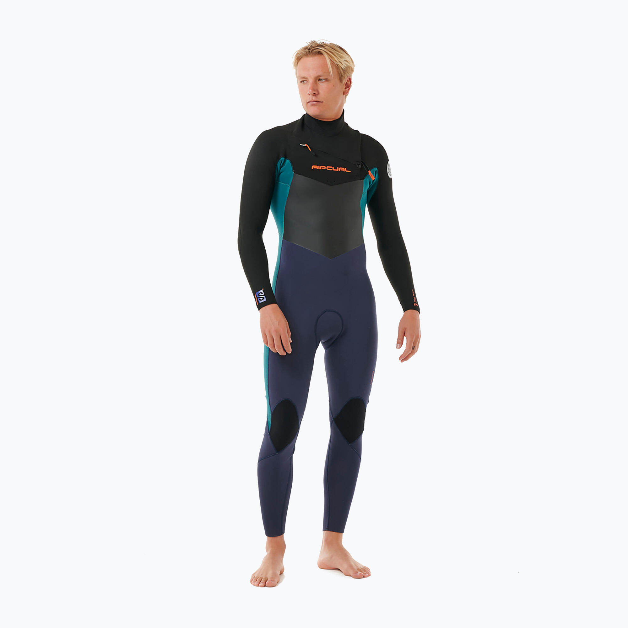 Pianka do pływania męska Rip Curl Dawn Patrol 4/3 mm Chest Zip purple night 4/6