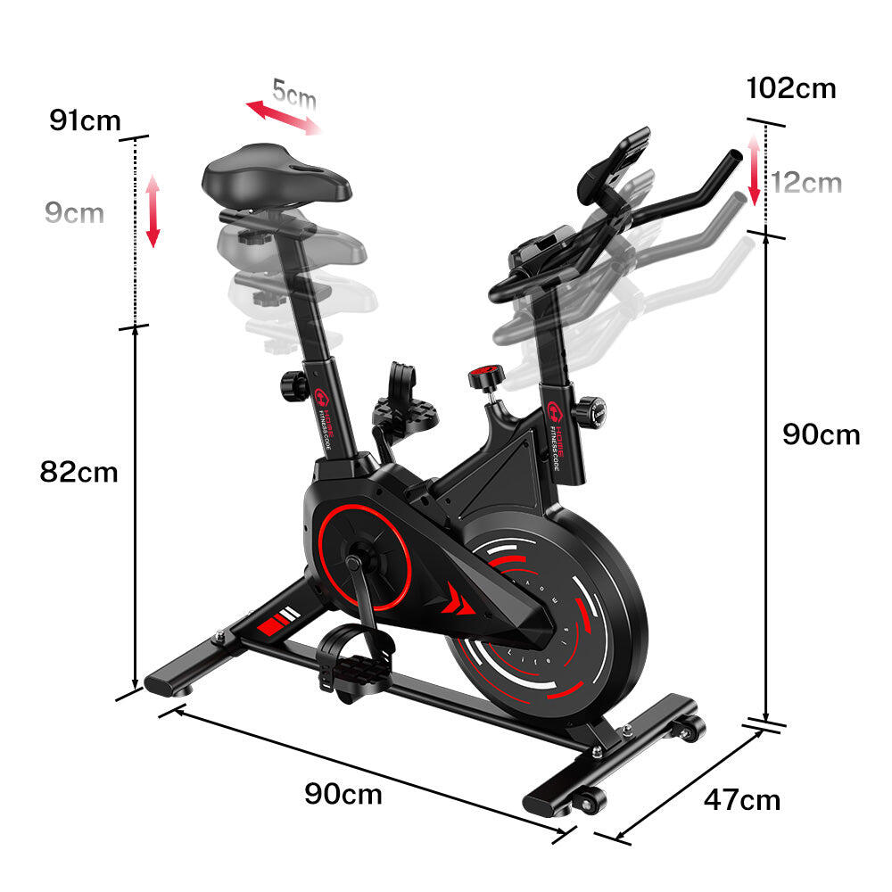 Fitness Heimtrainer Leise Riemenantrieb 6kg Schwungrad 2/5