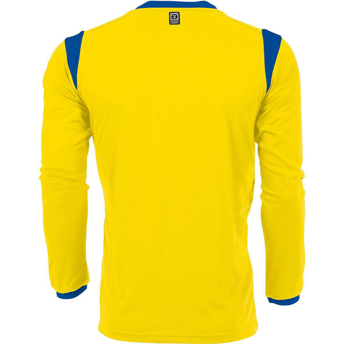 Hummel Club Maillot Manches Longues Hommes - Jaune / Royal 2/2