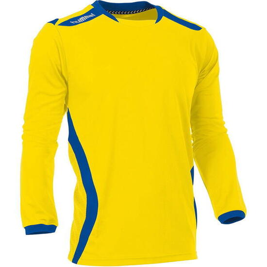 Hummel Club Maillot Manches Longues Hommes - Jaune / Royal