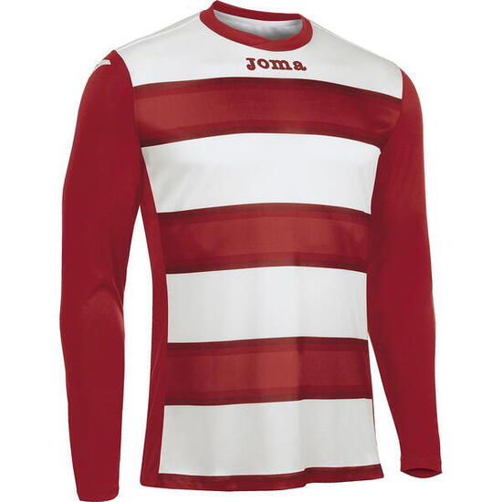 Joma Europa III Trikot Langarm Herren - Weiß, Rot