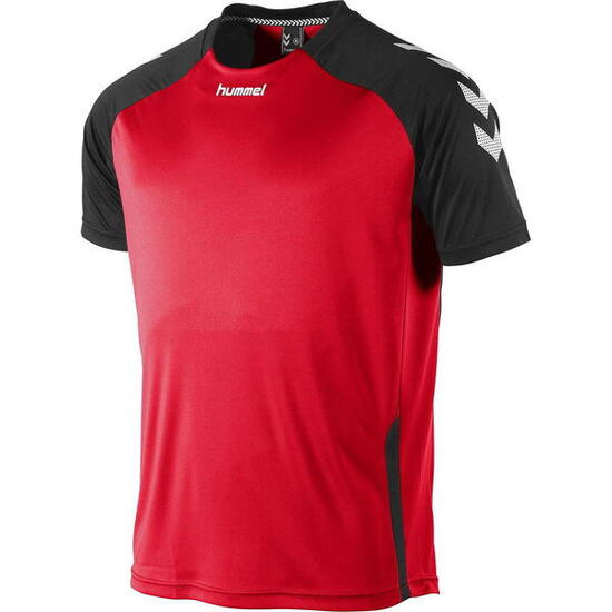 Hummel Aarhus Maillot Manches Courtes Homme - Rouge / Noir