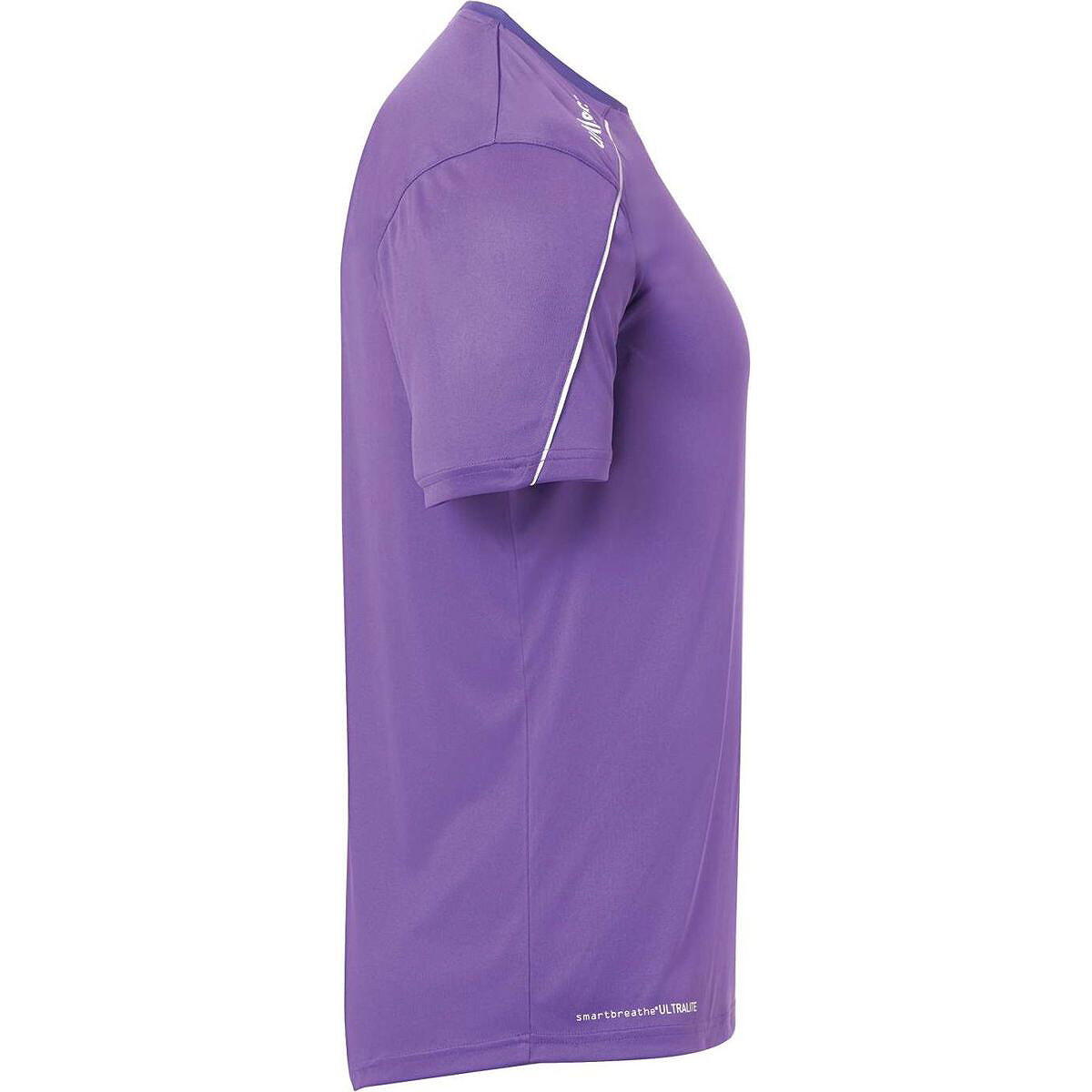Uhlsport Stream 22 Kindershirt Korte Mouw - Paars / Wit 4/4