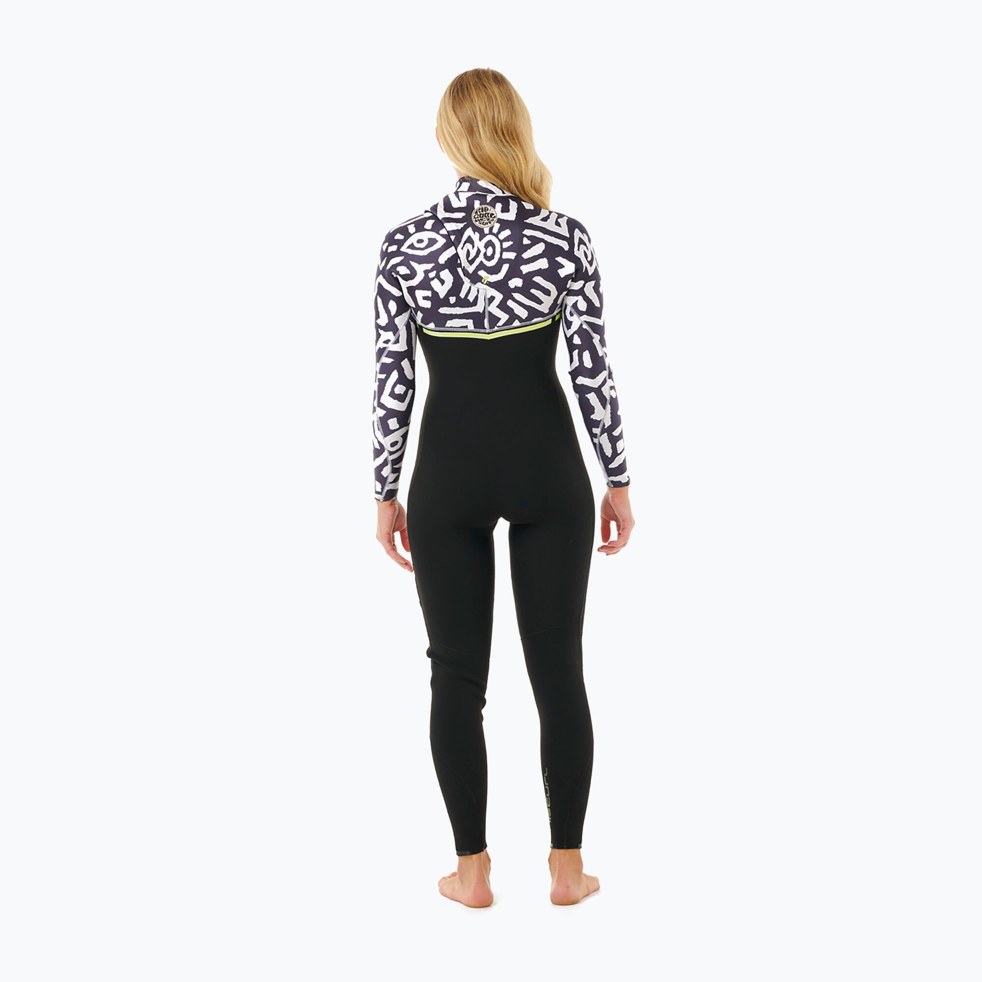 Pianka do pływania damska Rip Curl E-Bomb 4/3 mm Zip Free Sublimed black/ lime 2/7