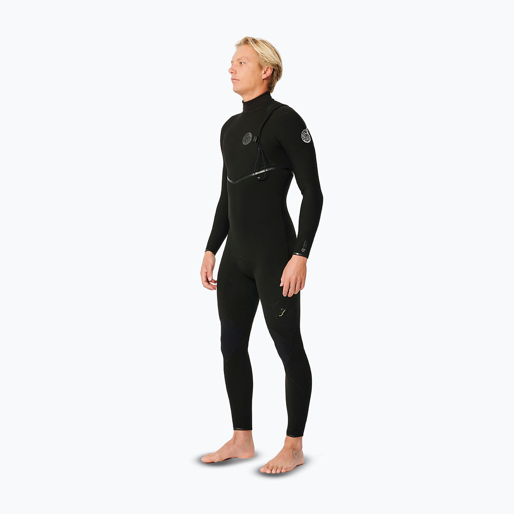 Pianka do pływania męska Rip Curl Dawn Patrol 4/3 mm Chest Zip black 3/5