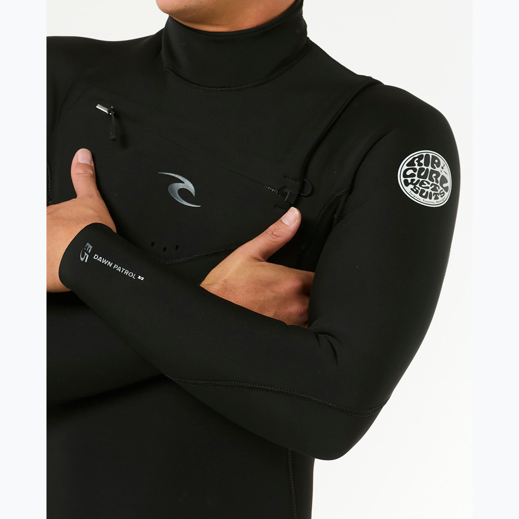 Pianka do pływania męska Rip Curl Dawn Patrol 4/3 mm Chest Zip black 5/5