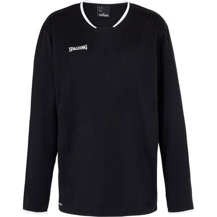Spalding Move Kinder Langarm-Shirt - Schwarz/Weiß 164