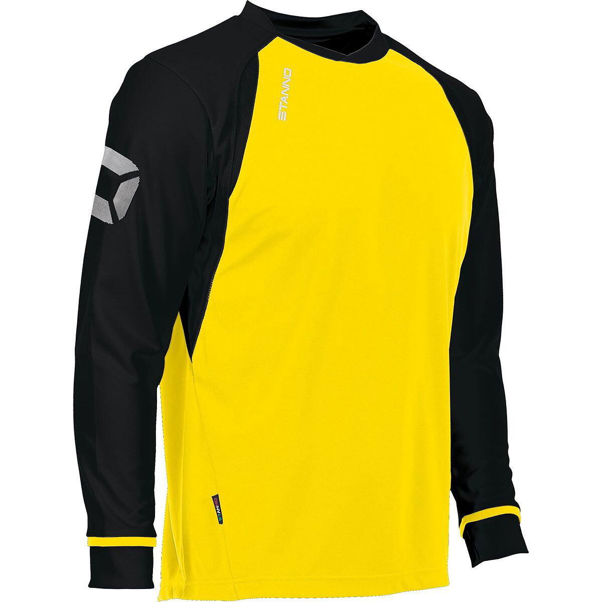 Stanno Liga Voetbalshirt Lange Mouw Heren - Geel, Zwart 3/5