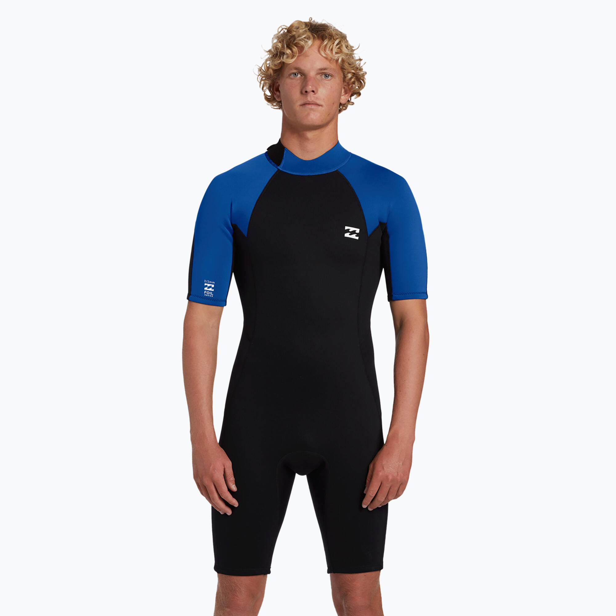 Pianka do pływania męska Billabong 2 mm Foil Back Zip Spring mid blue