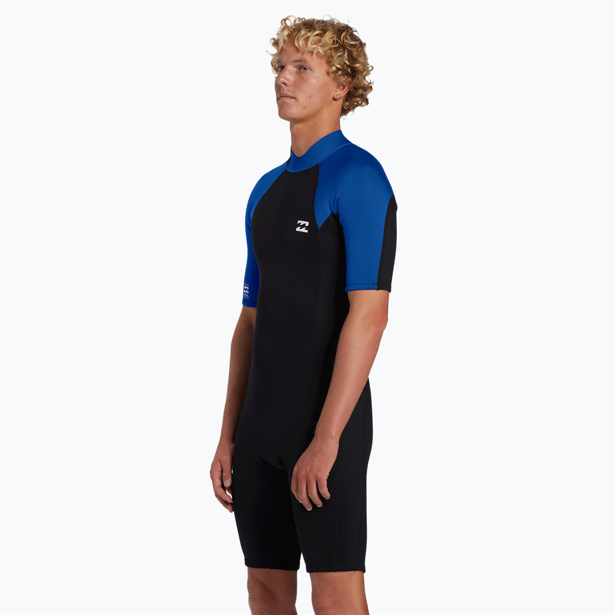 Pianka do pływania męska Billabong 2 mm Foil Back Zip Spring mid blue 3/6