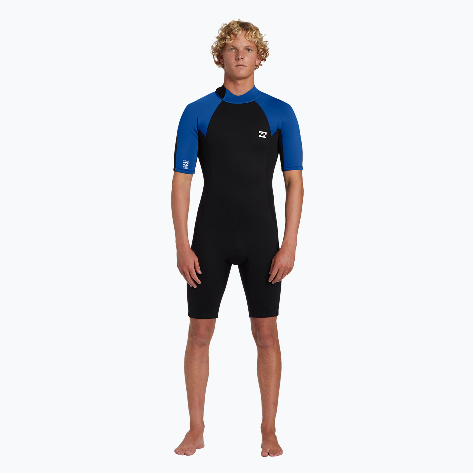 Pianka do pływania męska Billabong 2 mm Foil Back Zip Spring mid blue 2/6