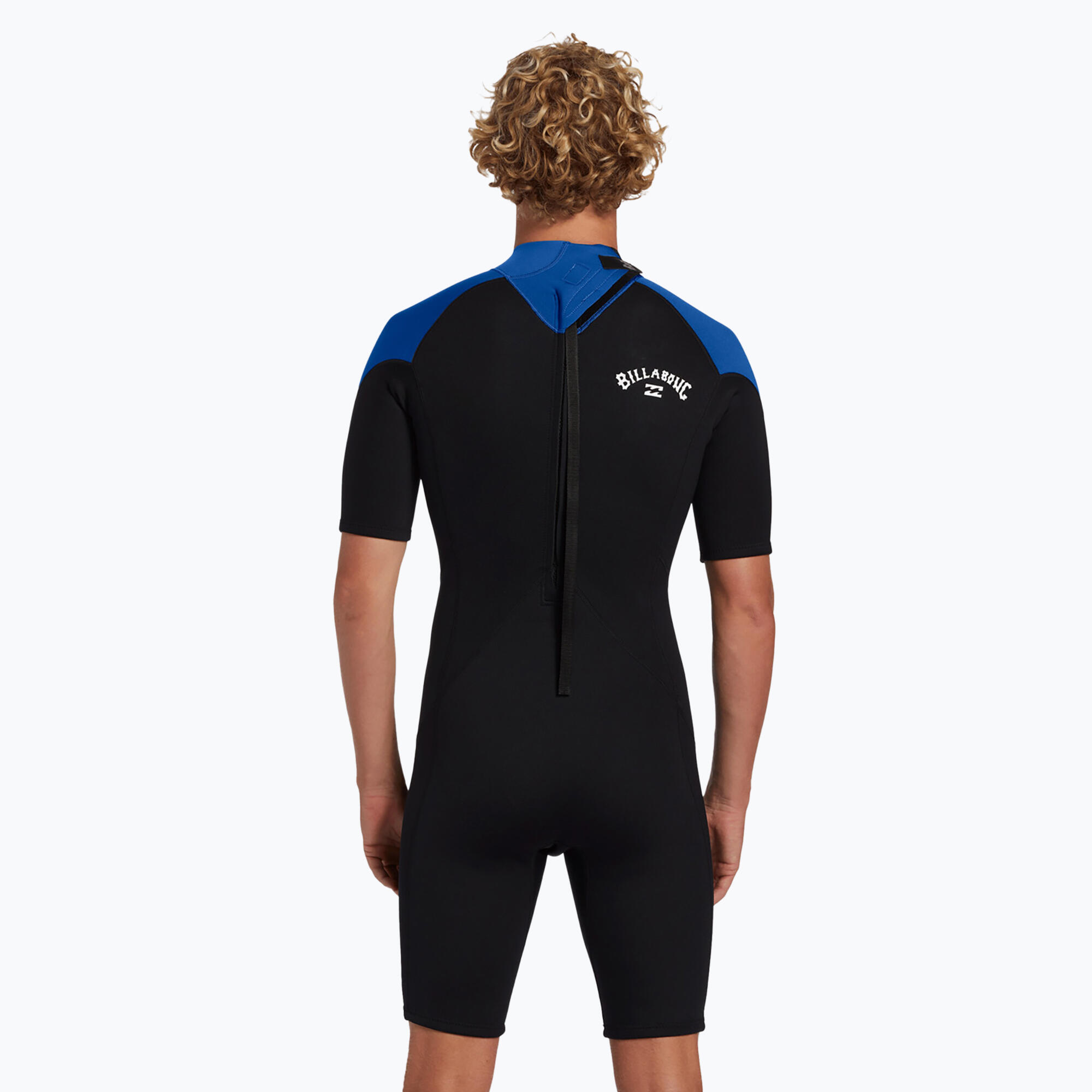 Pianka do pływania męska Billabong 2 mm Foil Back Zip Spring mid blue 4/6