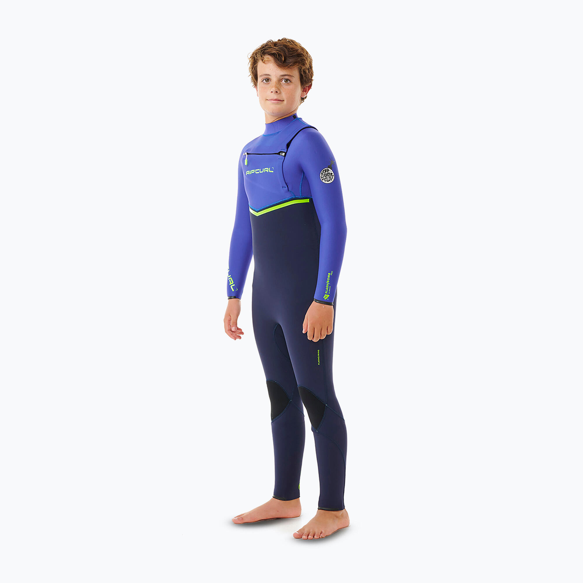 Pianka do pływania dziecięca Rip Curl Flashbomb 3/2 mm Chest Zip wild berry 3/5