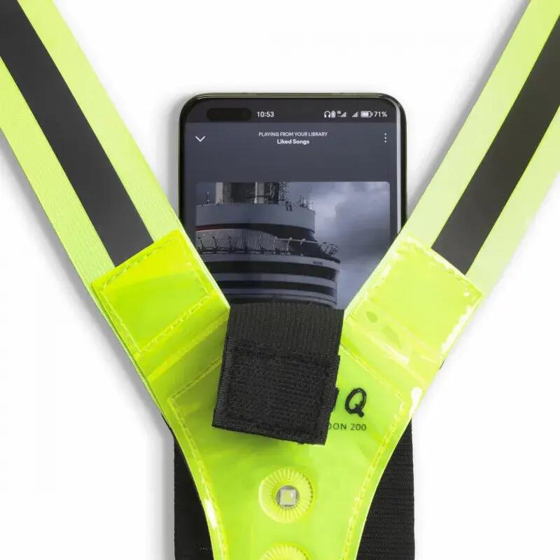 Gilet réfléchissant pour course à pied LED USB-C rechargeable London 200 Neon 3/7
