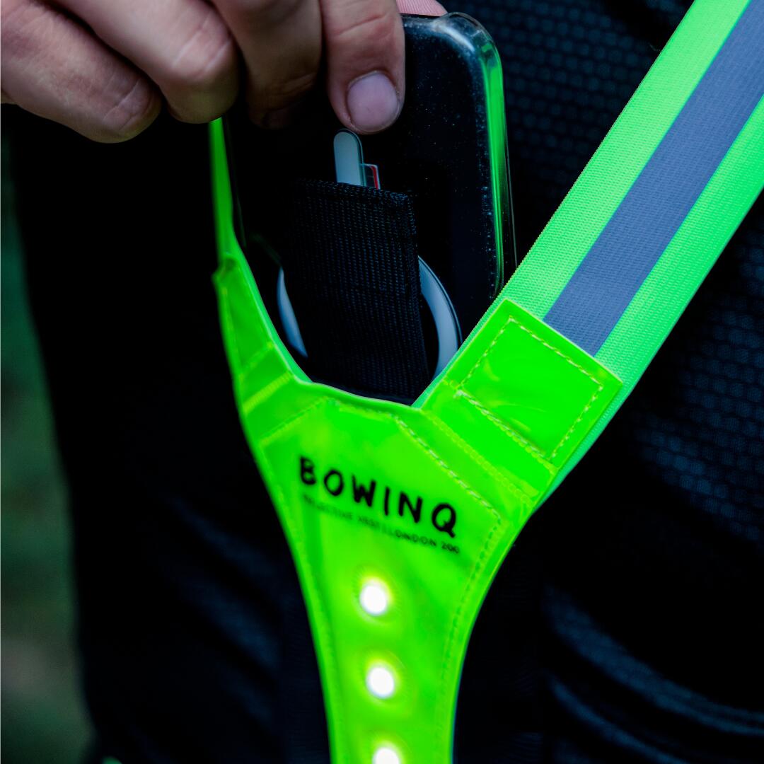 Gilet réfléchissant pour course à pied LED USB-C rechargeable London 200 Neon 7/7