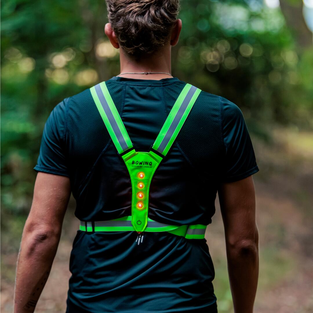 Gilet réfléchissant pour course à pied LED USB-C rechargeable London 200 Neon 5/7
