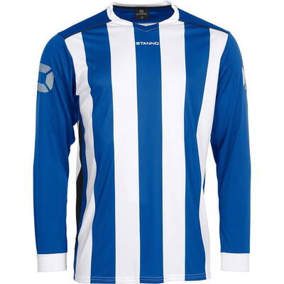 Stanno brighton voetbalshirt lange mouw kinderen - royal / wit