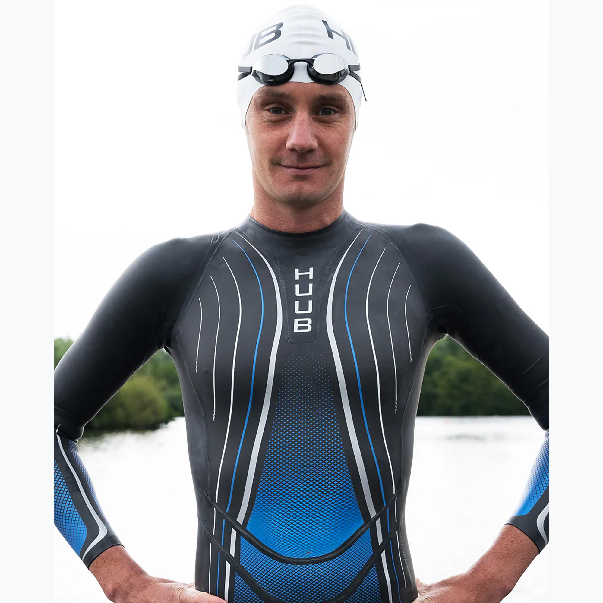 Pianka triathlonowa męska HUUB Agilis II 3:5 mm metalic blue 5/7