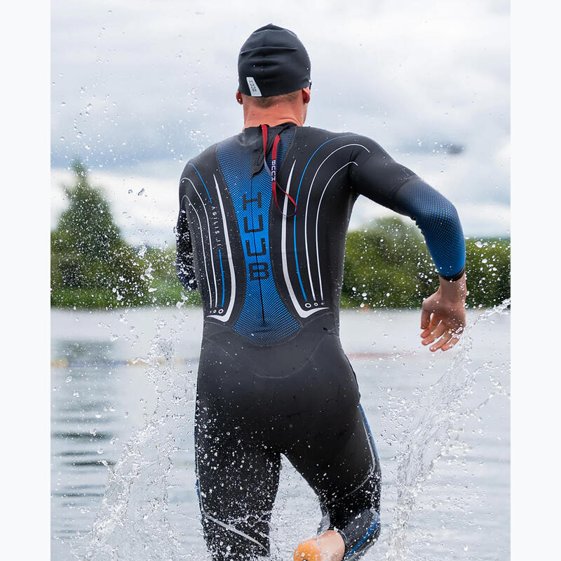 Costum de triatlon pentru bărbați HUUB Agilis II 3:5 mm albastru metalic