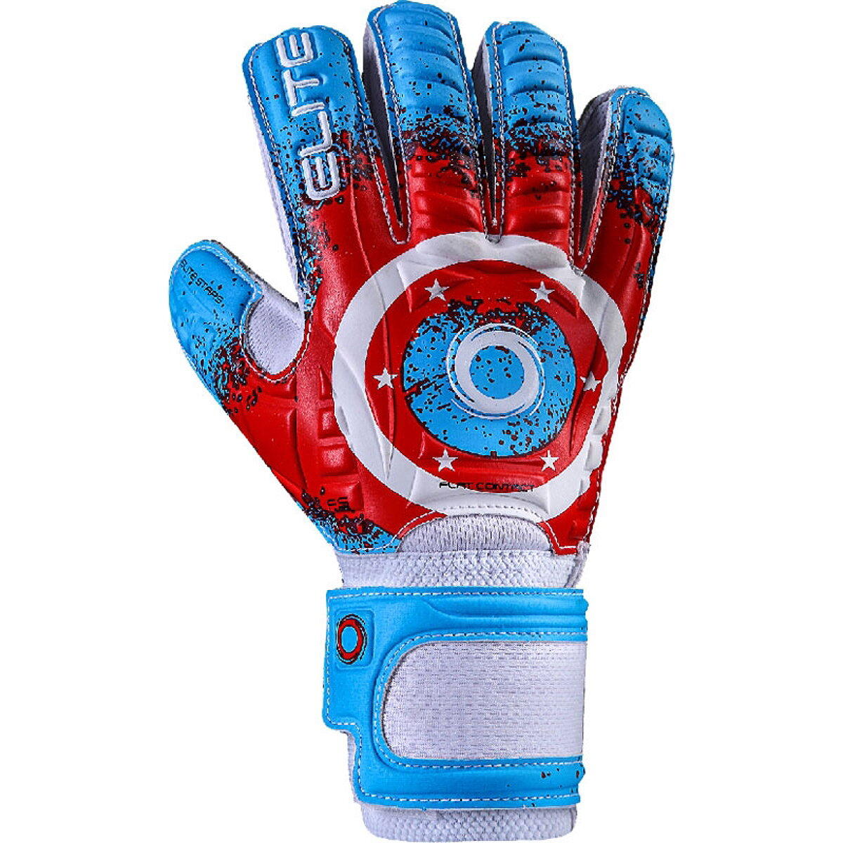 Gants de gardien Elite Sport Stars Enfants - Blanc / Royal / Rouge Taille 5 3/3