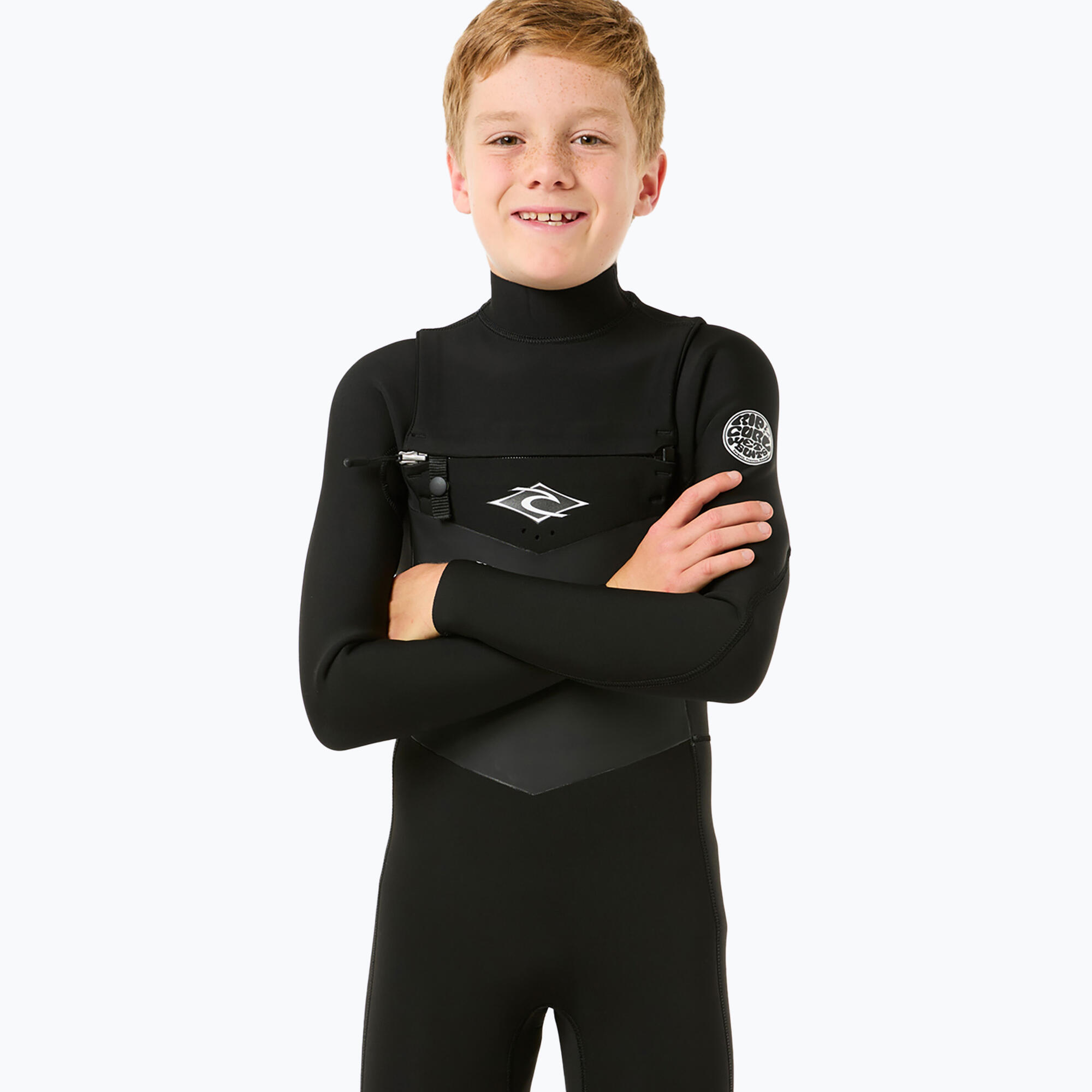 Pianka do pływania dziecięca Rip Curl Dawn Patrol 4/3 mm Chest Zip black 4/5
