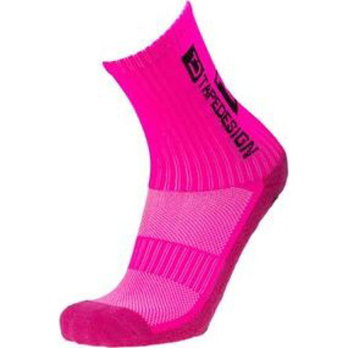 Tapedesign Allround Classic Chaussettes Grip - Rose Fluo 37-48 4/4