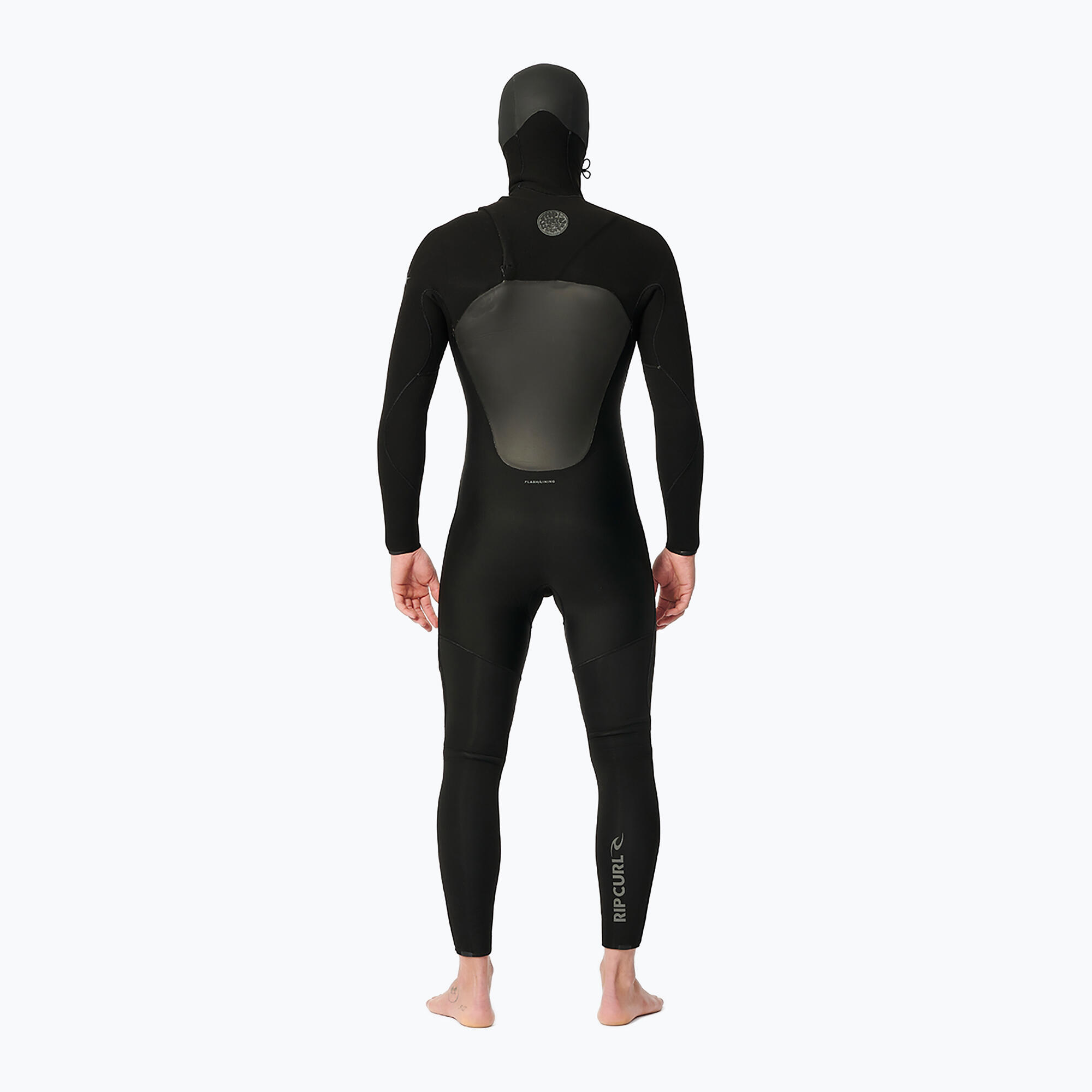 Pianka do pływania męska Rip Curl Flashbomb 6/4mm Hooded Chest Zip black 2/3
