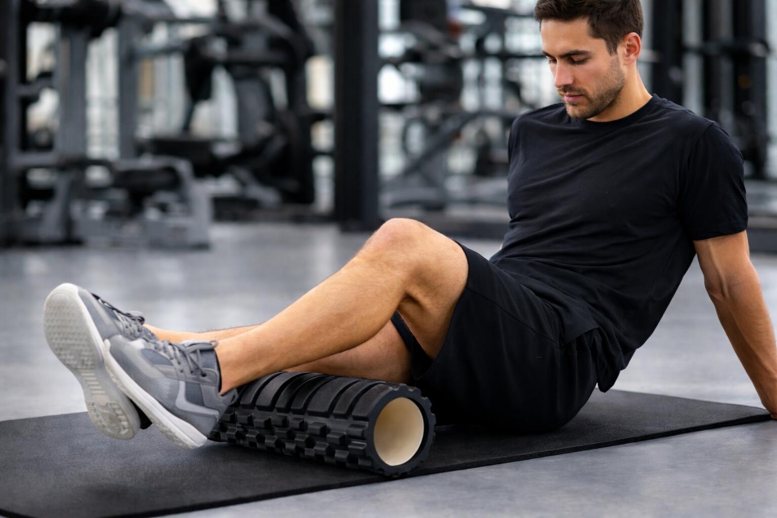 Foam Roller 33 cm Largo Negro Masaje Fitness 3/3
