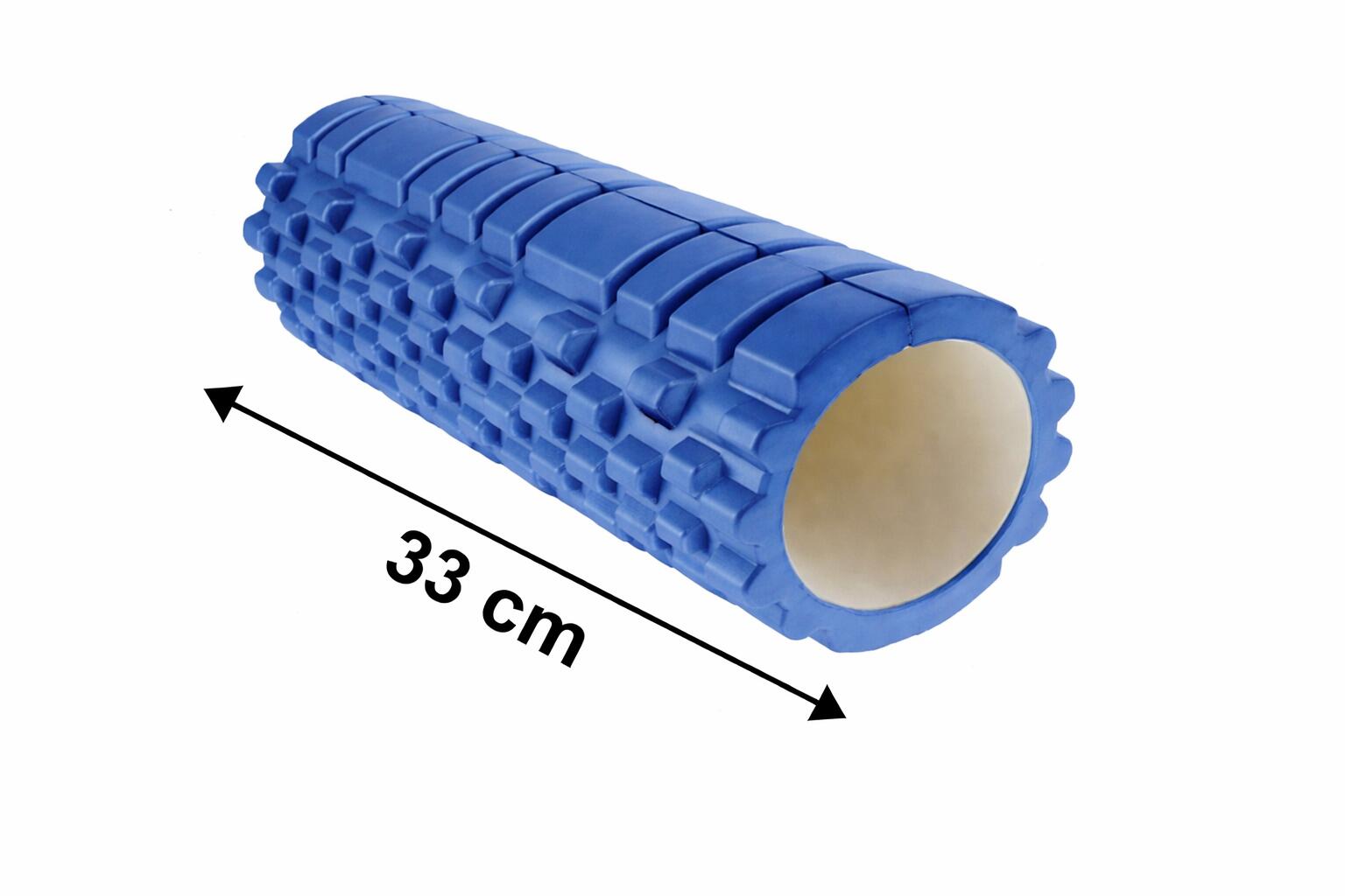 Foam Roller 33 cm Largo Azul Masaje Fitness 2/3