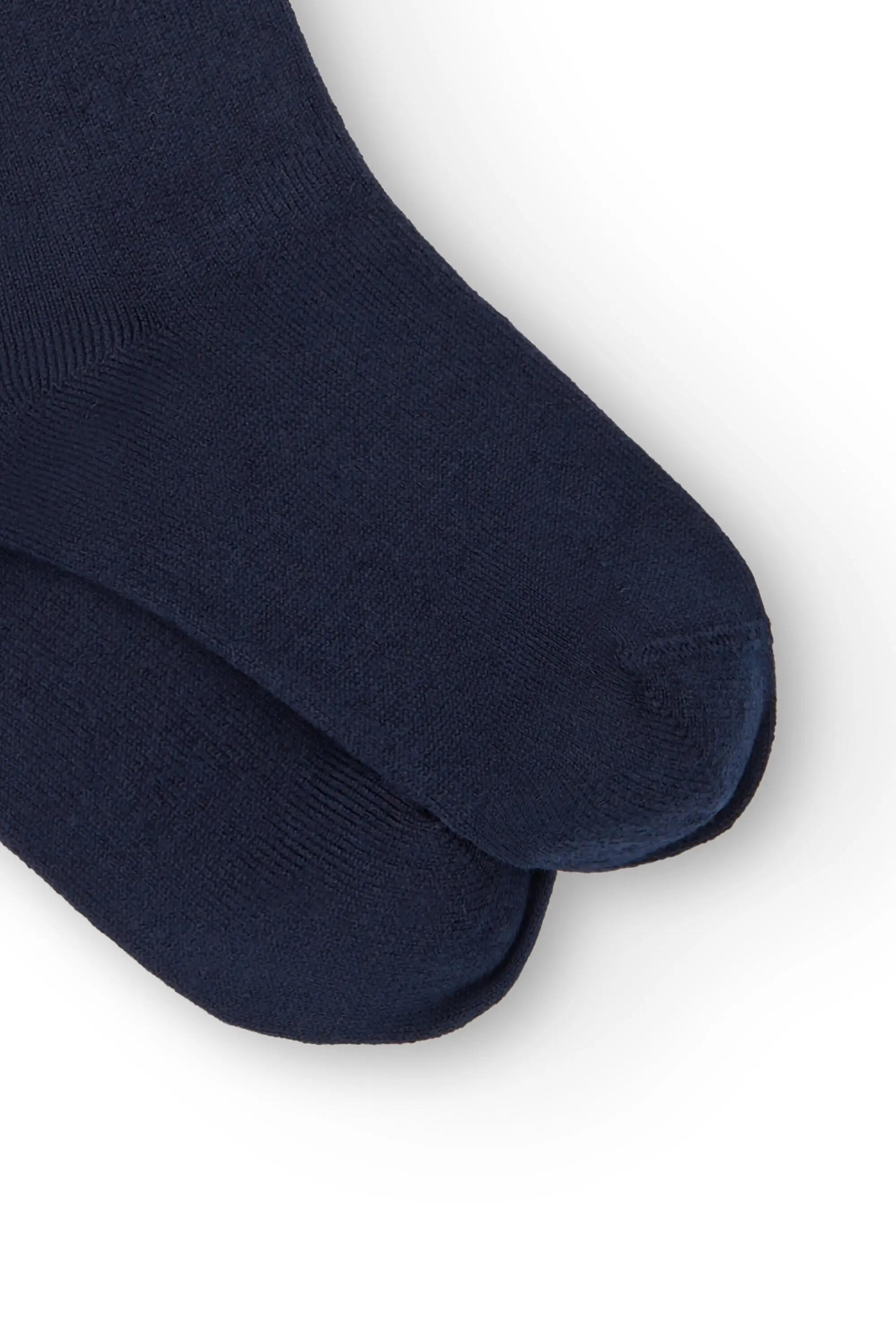Meias compridas para bebê na cor azul marinho Valentín & 2/2