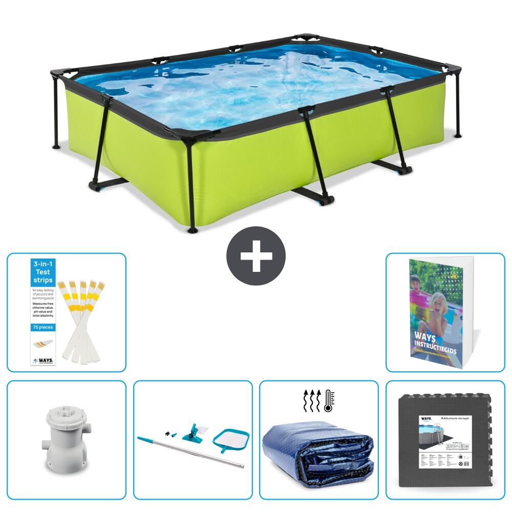 EXIT TOYS Piscina Exit Rectangular - 300x200x65 cm - 7-piezas  S217 1/7
