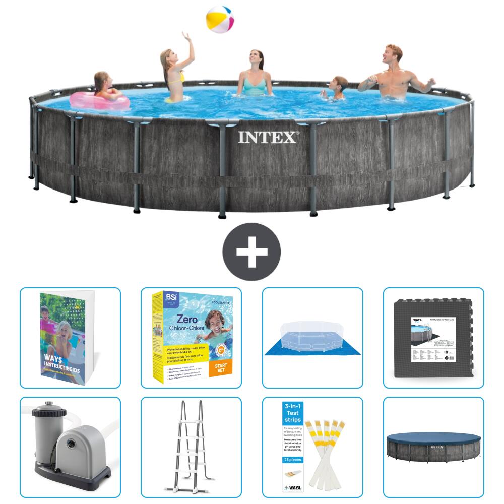 Prism Frame Pool Rund - 549x122 cm - 9-teilig  S607 1/7