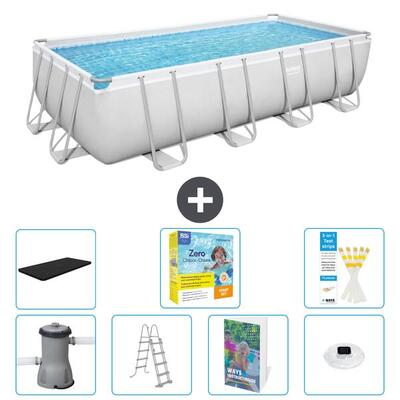 Bestway power steel rechthoekig - 488x244x122 cm - 8-delig s526