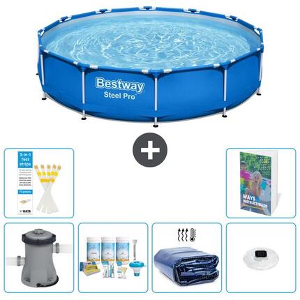 BESTWAY Piscina Bestway Steel Pro Redonda - 366x76 cm - 7-piezas S228