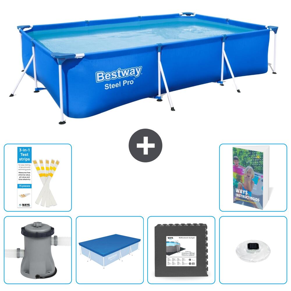 Bestway Steel Pro Rectangulaire - 300x201x66 cm - 7-pièces  S312 1/7