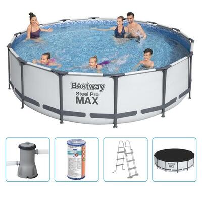 Bestway steel pro max 427x107cm zwembad – 5-delig