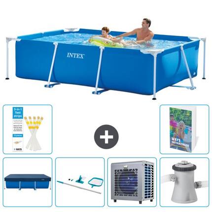 INTEX Piscina con estructura Rectangular - 260x160x65 cm - 7-piezas S109