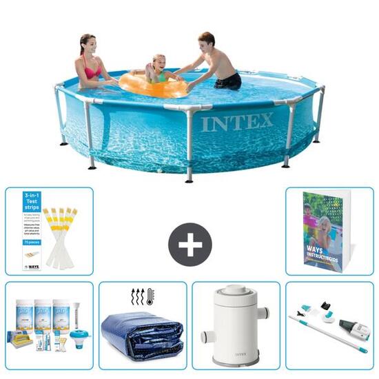 INTEX Basen ze stelażem Okrągły - 305x76 cm - 7-częściowy S136